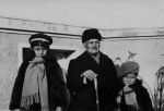 Georgi Begazhev and his granddaughters Daria and Evgenia